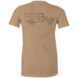 40 Series Troopy Womens Maple Tee with Black Logo