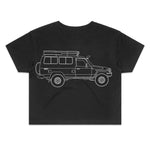 78 Series Troopy Women's Crop Tee with White Logo