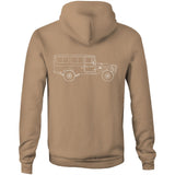 40 Series Troopy Pocket Hoodie - White Logo