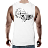 75 Series Hitop Troopy Men's Muscle Shirt Detailed With Black Logo