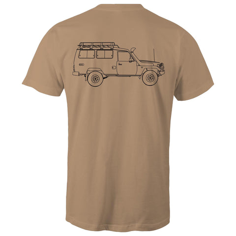 75 Series Troopy Classic Tee with a Black Logo