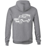 75 Series Troopy Hoodie Detailed With White Logo