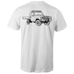 75 Series Cruiser Ute Classic Tee Detailed with Black Logo