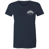 Land Rover Defender 110 Women's Maple T-shirt - White Logo