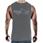 GU Patrol Ute Muscle Tee with White Logo