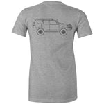 150 Series Landcruiser Prado Women's Maple T-Shirt - Black Logo