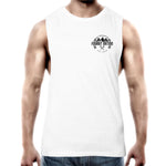 80 Series Muscle Singlet with a Black Logo