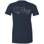 40 Series Troopy Womens Maple Tee with White Logo