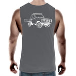 75 Series Cruiser Ute Muscle Singlet Detailed with White Logo