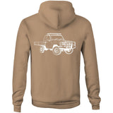 75 Series Cruiser Ute Hoodie Detailed with White Logo