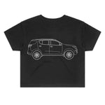 Holden 2018 Trailblazer Women's Crop T-Shirt - White Logo