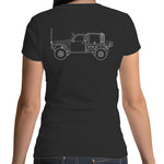 GQ Patrol Ute Women's Scoop Neck Tee with White Logo