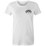 76 Series Women's Maple Tee with a Black Logo
