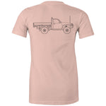 GU Patrol Ute Women's Maple Tee with Black Logo