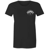 79 Series Dual Cab Ute Women's Maple Tee With White Logo