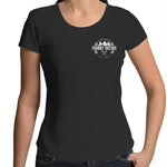 79 Series Dual Cab Ute Women's Scoop Neck Tee With White Logo