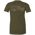 40 Series Troopy Womens Maple Tee with White Logo