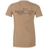 GU Patrol Ute Women's Maple Tee with Black Logo