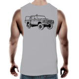 79 Series Dual Cab Ute Muscle Singlet Detailed With Black Logo