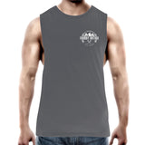 GQ Patrol Muscle Singlet Detailed with White Logo