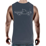 GU Patrol Ute Muscle Tee with White Logo