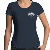 75 Series Cruiser Ute Women's Scoop Neck Tee Detailed with White Logo