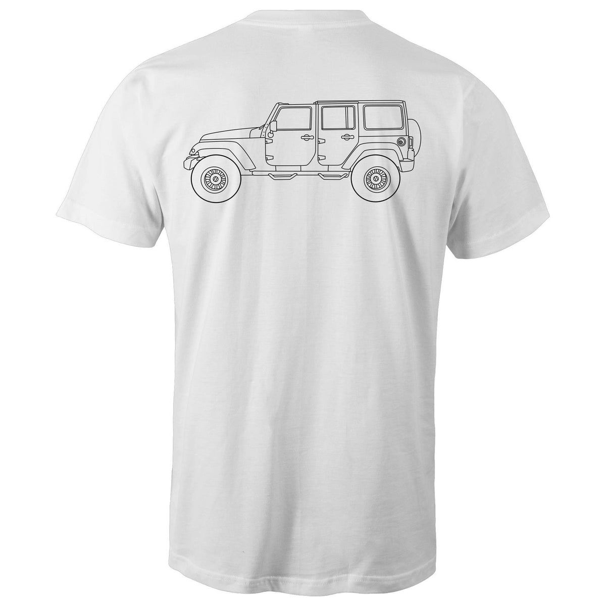 Jeep Wrangler Classic Tee with Black Logo