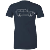 150 Series Landcruiser Prado Women's Maple T-Shirt - White Logo