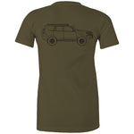 150 Series Landcruiser Prado Women's Maple T-Shirt - Black Logo