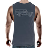 40 Series Troopy Muscle Singlet With A White Logo