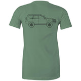 150 Series Landcruiser Prado Women's Maple T-Shirt - Black Logo