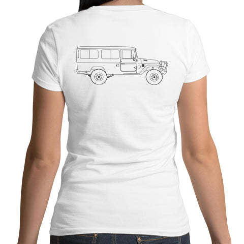 40 Series Troopy Women's Scoop Neck T-Shirt with Black Logo