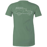 75 Series Troopy Women's Maple Tee with White Logo