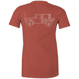 GQ Patrol Ute Women's Maple Tee with White Logo