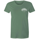 GU Patrol Ute Women's Maple Tee with White Logo