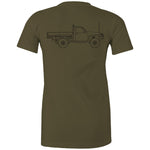 GU Patrol Ute Women's Maple Tee with Black Logo