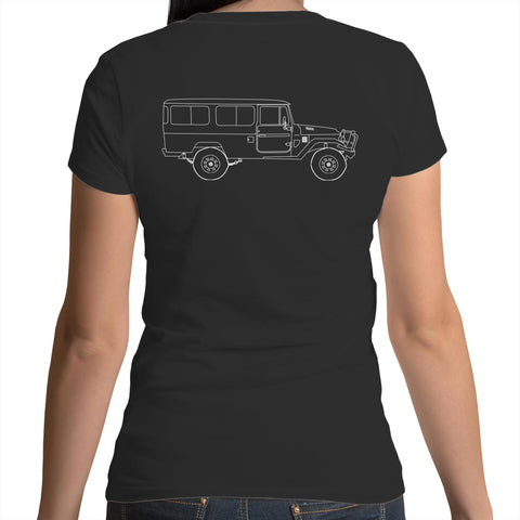 40 Series Troopy Women's Scoop Neck T-Shirt with White Logo