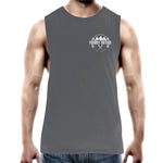 75 Series Troopy Muscle Singlet Detailed With White Logo