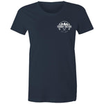 75 Series Cruiser Ute Women's Maple Tee Detailed with White Logo