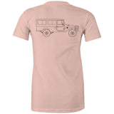 40 Series Troopy Womens Maple Tee with Black Logo