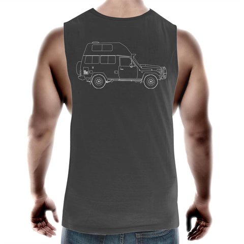75 Series Hitop Troopy Men's Muscle Single with White Logo