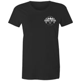 75 Series Hitop Troopy Women's Maple Tee with a White Logo