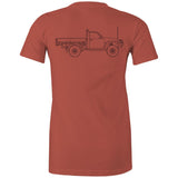 GU Patrol Ute Women's Maple Tee with Black Logo