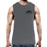 150 Series Landcruiser Prado Muscle Singlet - Black Logo