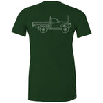 GU Patrol Ute Women's Maple Tee with White Logo