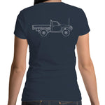 GU Patrol Ute Women's Scoop Neck Tee with White Logo