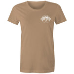 76 Series Women's Maple Tee Detailed with a White Logo