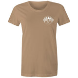 76 Series Women's Maple Tee Detailed with a White Logo