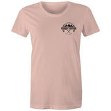 76 Series Women's Maple Tee with a Black Logo