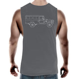 40 Series Troopy Muscle Singlet With A White Logo